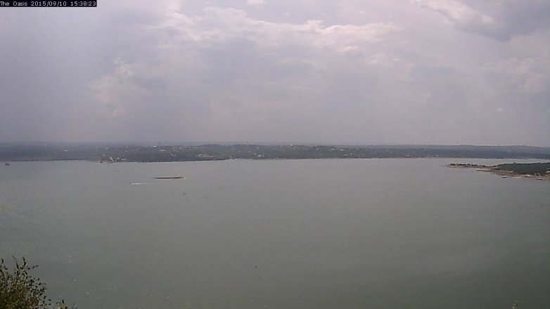 Lake Travis webcam, September 10, 2015 2:45 PM CT