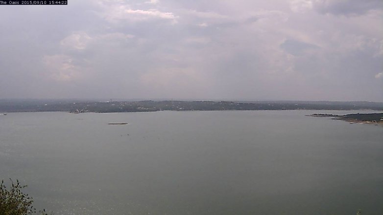 Lake Travis webcam, September 10, 2015 2:50 PM CT