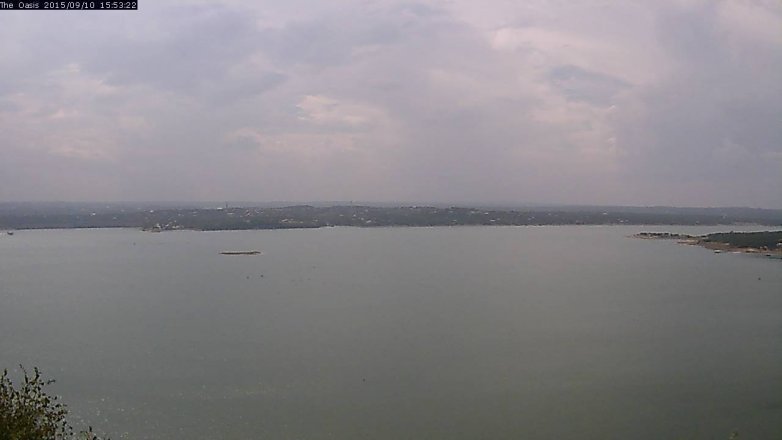 Lake Travis webcam, September 10, 2015 3:00 PM CT