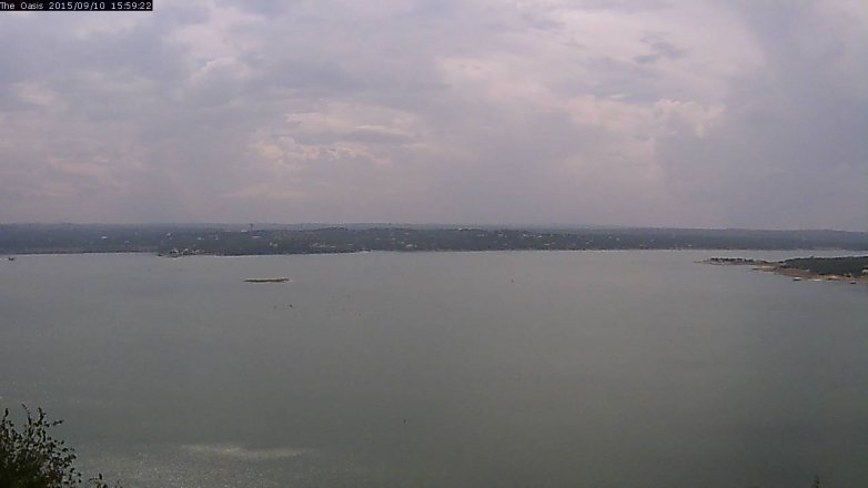Lake Travis webcam, September 10, 2015 3:05 PM CT
