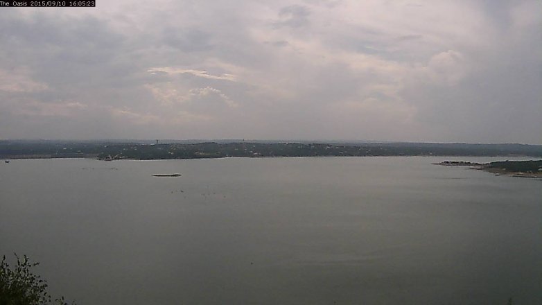 Lake Travis webcam, September 10, 2015 3:10 PM CT