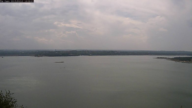 Lake Travis webcam, September 10, 2015 3:15 PM CT