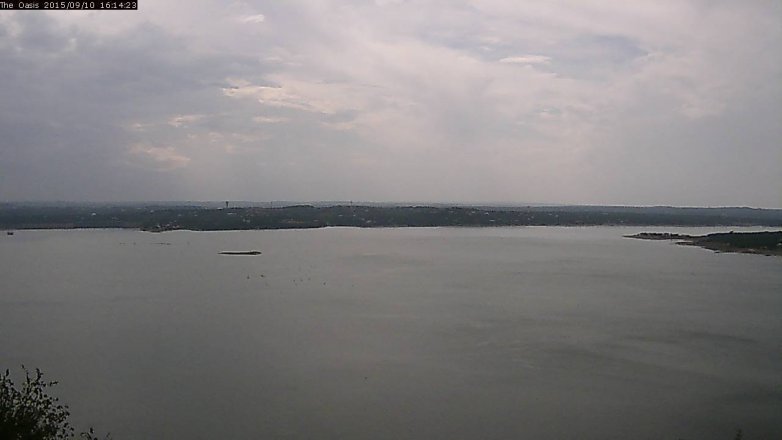 Lake Travis webcam, September 10, 2015 3:20 PM CT