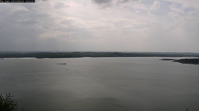 Lake Travis webcam, September 10, 2015 3:30 PM CT