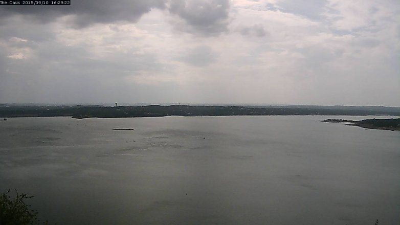 Lake Travis webcam, September 10, 2015 3:35 PM CT