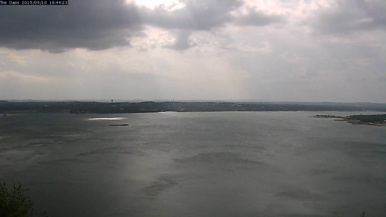 Lake Travis webcam, September 10, 2015 3:50 PM CT