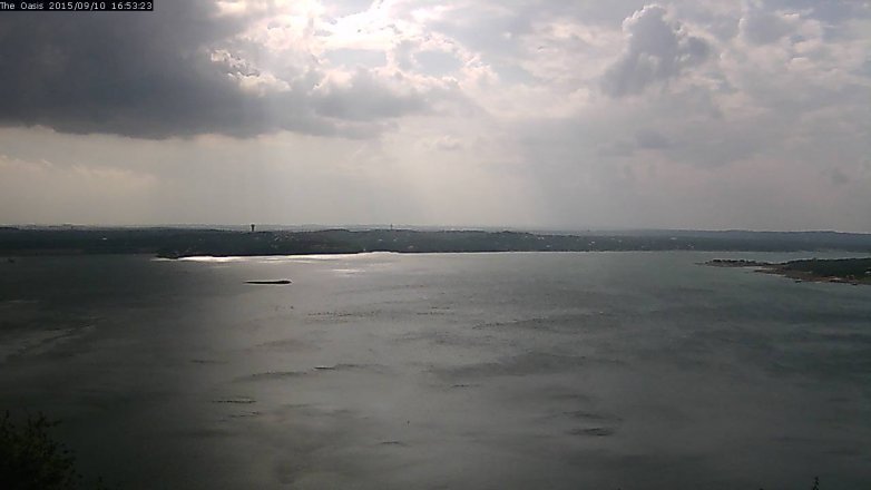 Lake Travis webcam, September 10, 2015 4:00 PM CT
