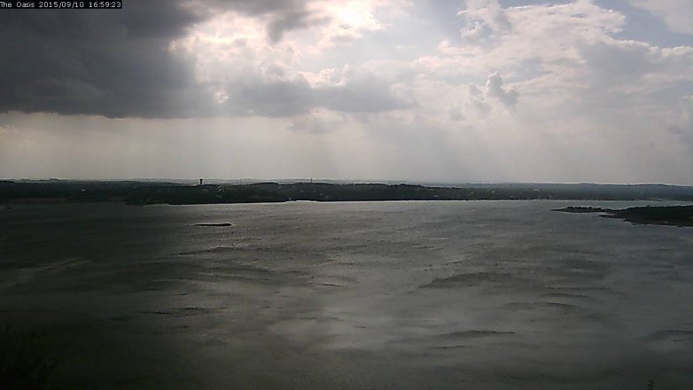 Lake Travis webcam, September 10, 2015 4:05 PM CT
