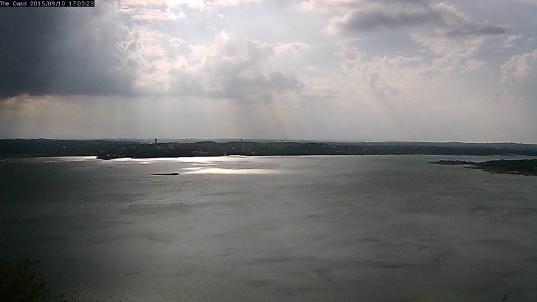 Lake Travis webcam, September 10, 2015 4:10 PM CT