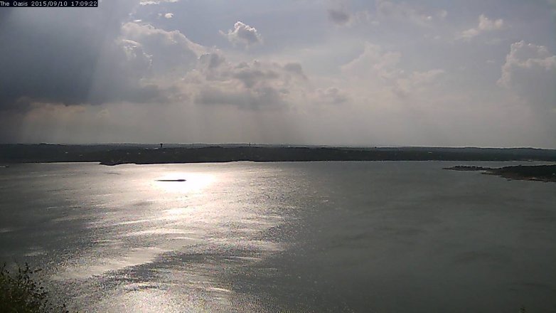 Lake Travis webcam, September 10, 2015 4:15 PM CT