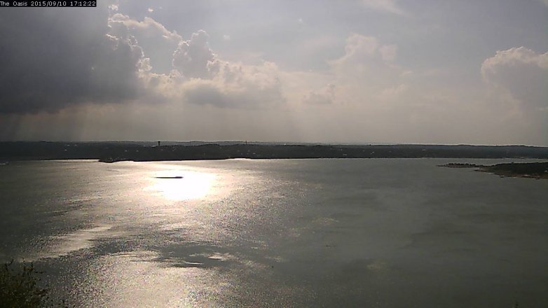 Lake Travis webcam, September 10, 2015 4:20 PM CT