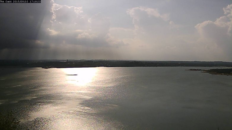 Lake Travis webcam, September 10, 2015 4:25 PM CT