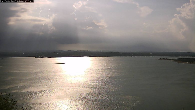Lake Travis webcam, September 10, 2015 4:35 PM CT