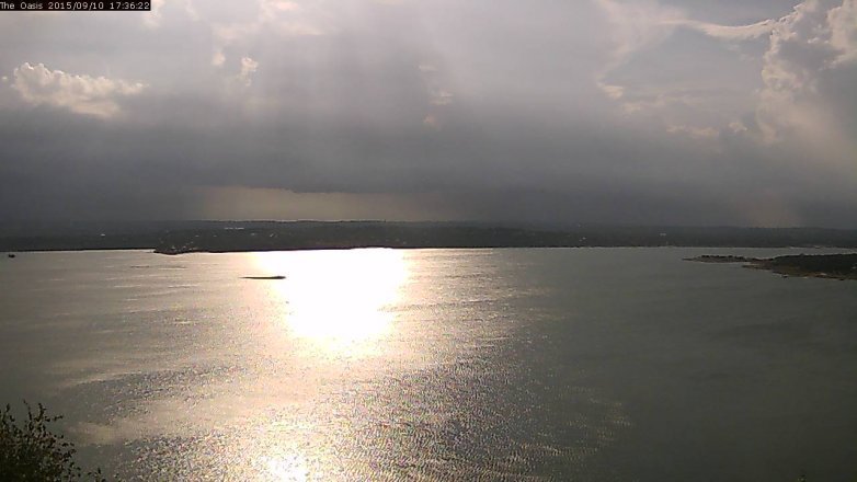 Lake Travis webcam, September 10, 2015 4:40 PM CT