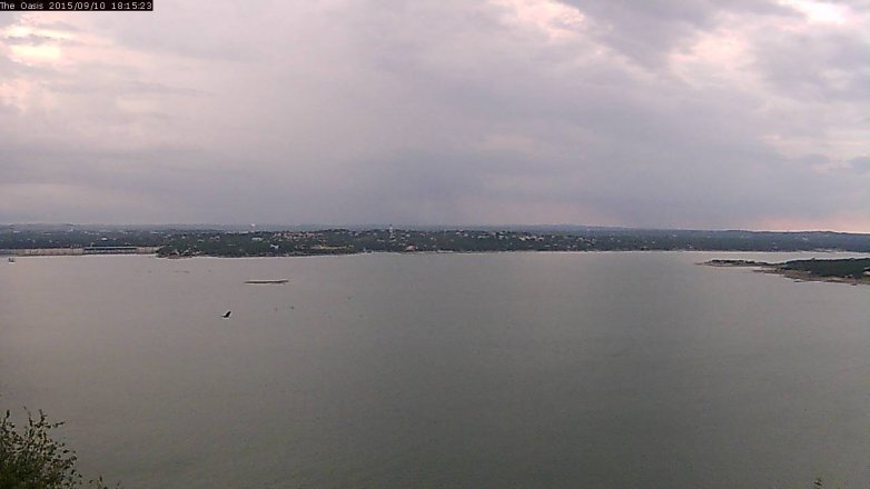 Lake Travis webcam, September 10, 2015 5:20 PM CT
