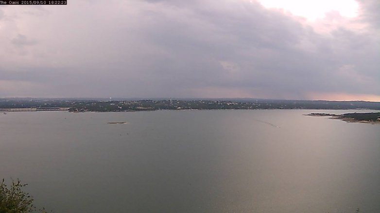 Lake Travis webcam, September 10, 2015 5:30 PM CT