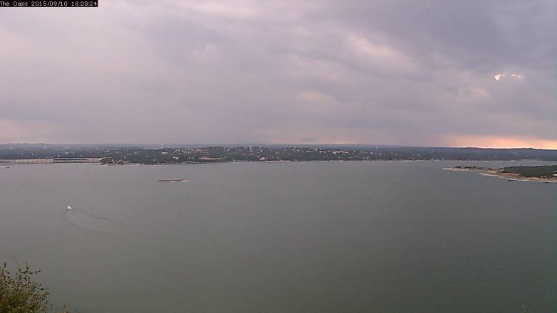 Lake Travis webcam, September 10, 2015 5:35 PM CT