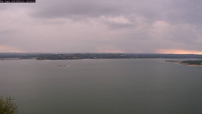 Lake Travis webcam, September 10, 2015 5:40 PM CT