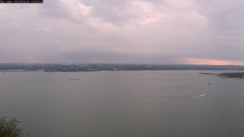 Lake Travis webcam, September 10, 2015 5:55 PM CT
