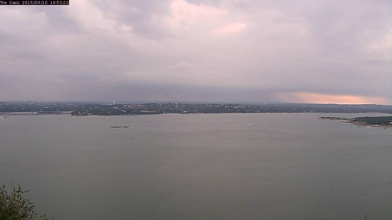 Lake Travis webcam, September 10, 2015 6:00 PM CT
