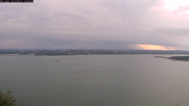 Lake Travis webcam, September 10, 2015 6:05 PM CT