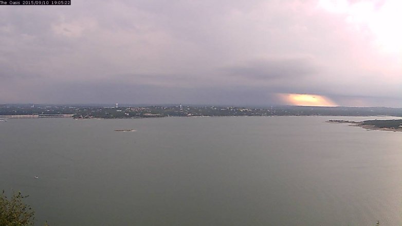 Lake Travis webcam, September 10, 2015 6:10 PM CT