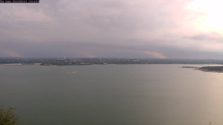 Lake Travis webcam, September 10, 2015 6:20 PM CT