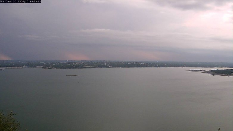 Lake Travis webcam, September 10, 2015 6:30 PM CT