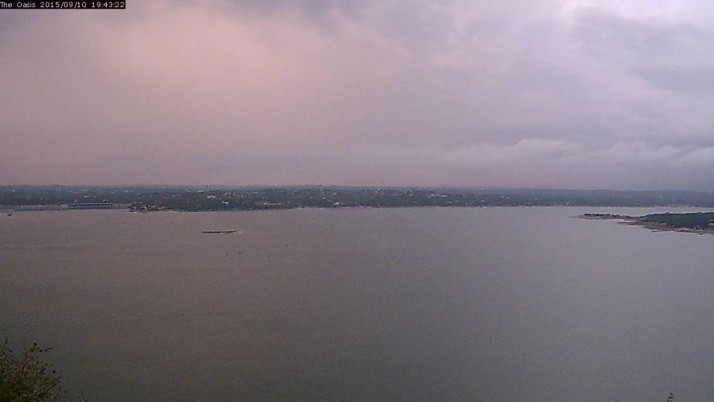 Lake Travis webcam, September 10, 2015 6:50 PM CT