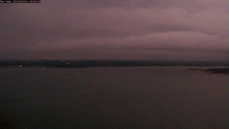 Lake Travis webcam, September 10, 2015 7:00 PM CT