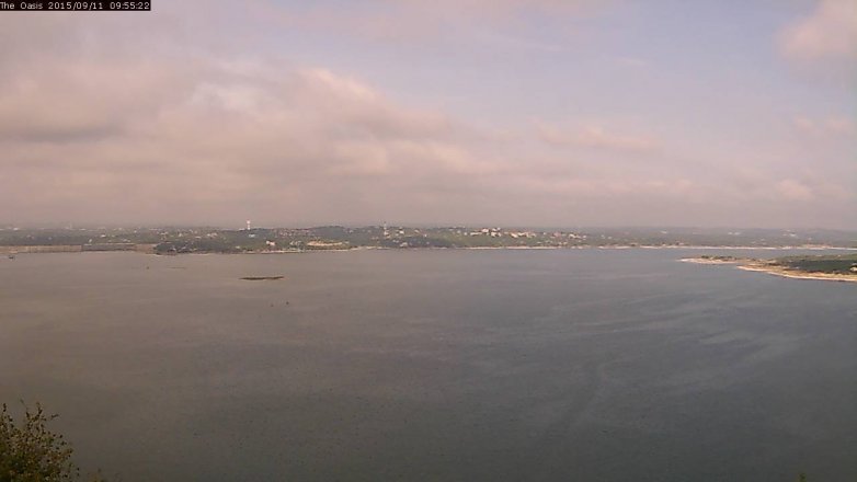 Lake Travis webcam, September 11, 2015 9:00 AM CT