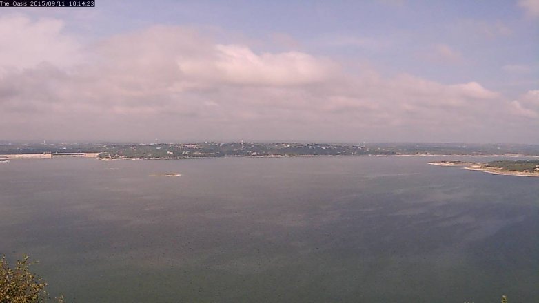 Lake Travis webcam, September 11, 2015 9:20 AM CT