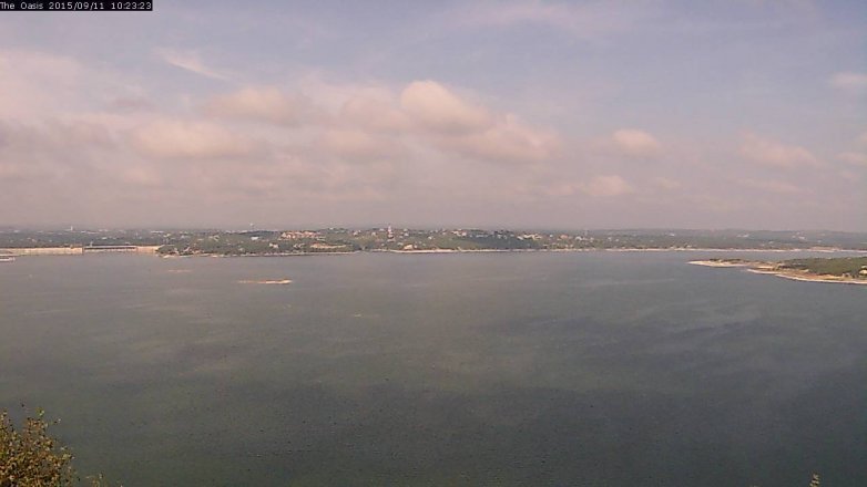 Lake Travis webcam, September 11, 2015 9:30 AM CT