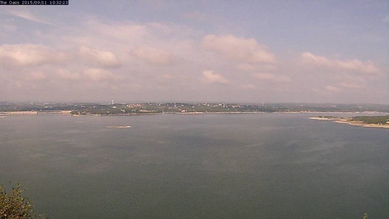 Lake Travis webcam, September 11, 2015 9:40 AM CT