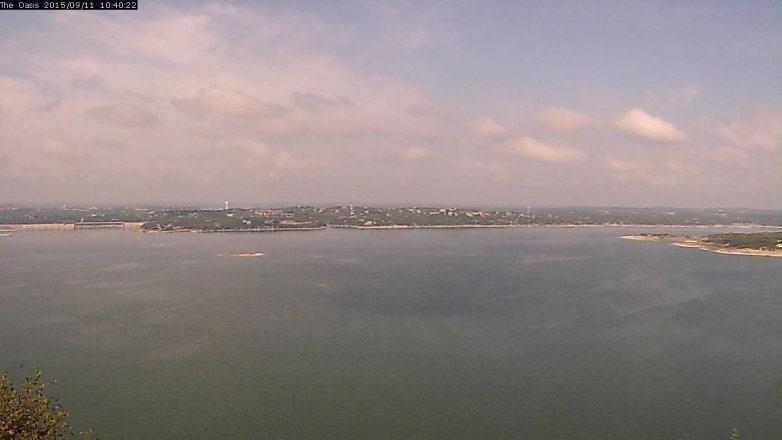 Lake Travis webcam, September 11, 2015 9:45 AM CT