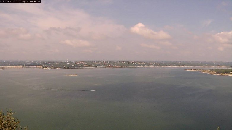 Lake Travis webcam, September 11, 2015 9:50 AM CT