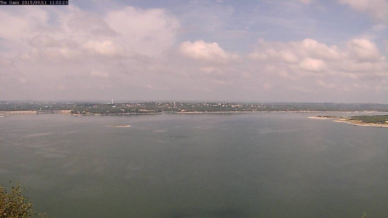 Lake Travis webcam, September 11, 2015 10:10 AM CT