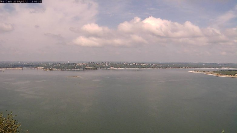 Lake Travis webcam, September 11, 2015 10:15 AM CT