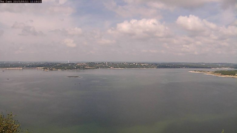 Lake Travis webcam, September 11, 2015 10:25 AM CT