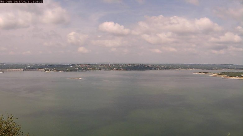 Lake Travis webcam, September 11, 2015 10:30 AM CT