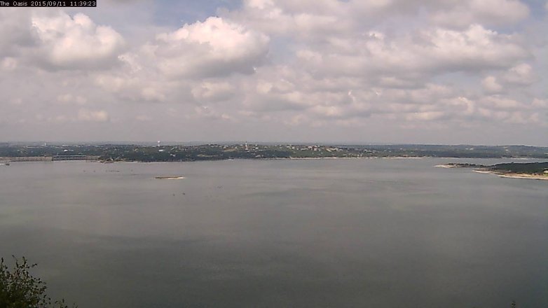 Lake Travis webcam, September 11, 2015 10:45 AM CT