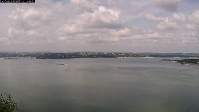 Lake Travis webcam, September 11, 2015 10:50 AM CT