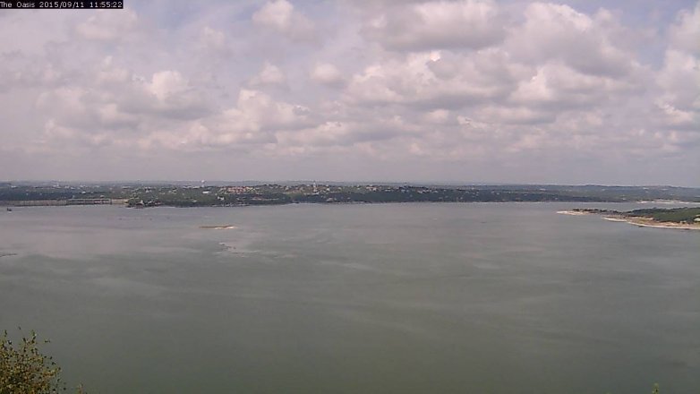 Lake Travis webcam, September 11, 2015 11:00 AM CT