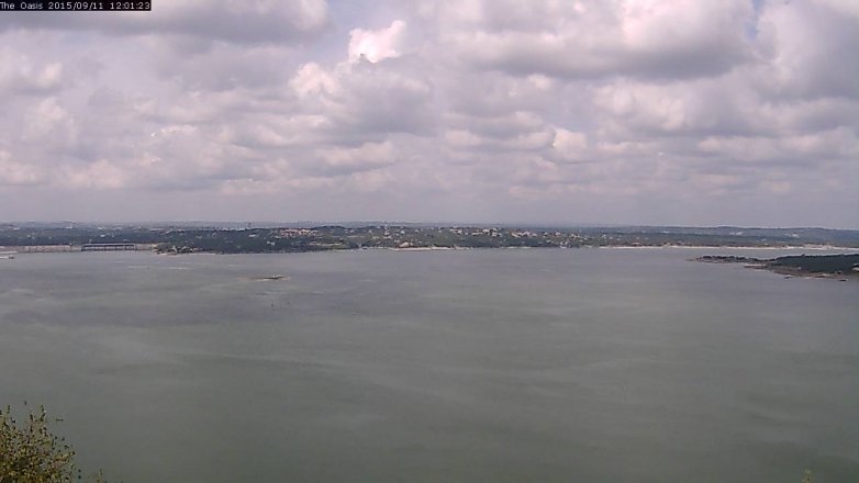 Lake Travis webcam, September 11, 2015 11:05 AM CT