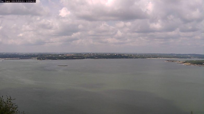 Lake Travis webcam, September 11, 2015 11:10 AM CT