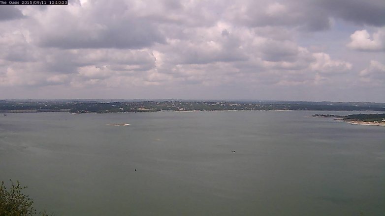 Lake Travis webcam, September 11, 2015 11:15 AM CT