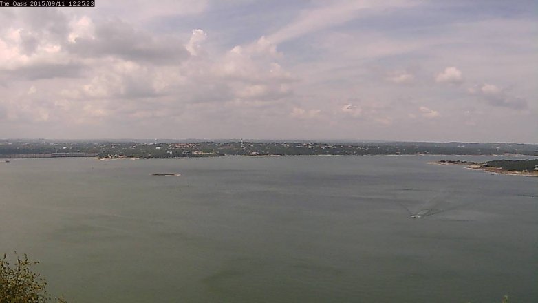 Lake Travis webcam, September 11, 2015 11:30 AM CT