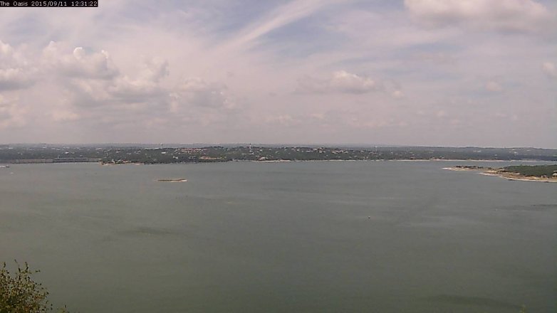Lake Travis webcam, September 11, 2015 11:35 AM CT