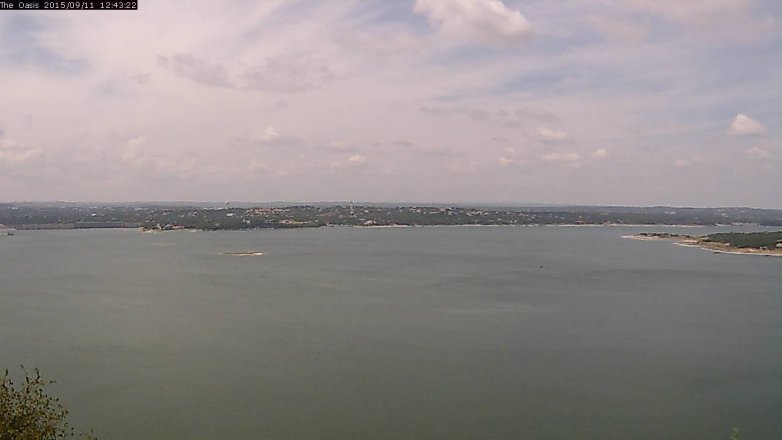 Lake Travis webcam, September 11, 2015 11:50 AM CT