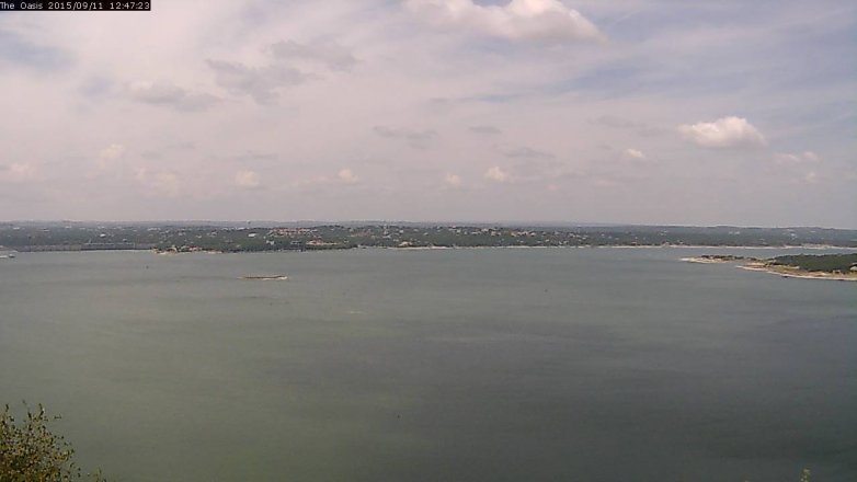 Lake Travis webcam, September 11, 2015 11:55 AM CT